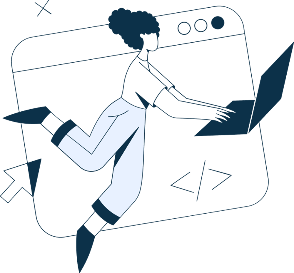 illustration01blue M3S Srl Consulenza IT Sviluppo software Wb Agency Milano